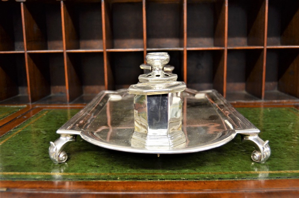 Victorian silver desk set View IV