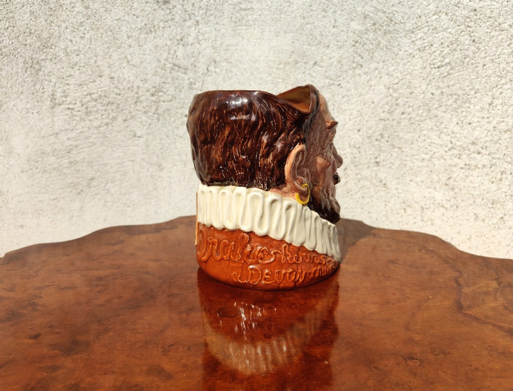 Royal doulton toby jug , hatless drake View II