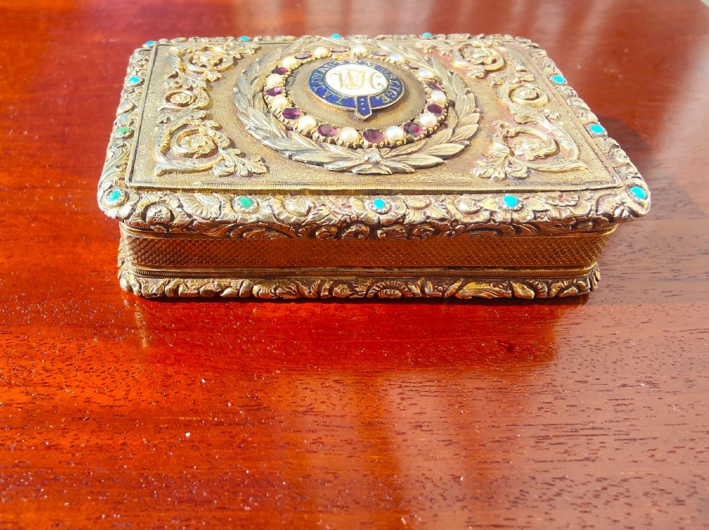 Georgian irish silver snuff box