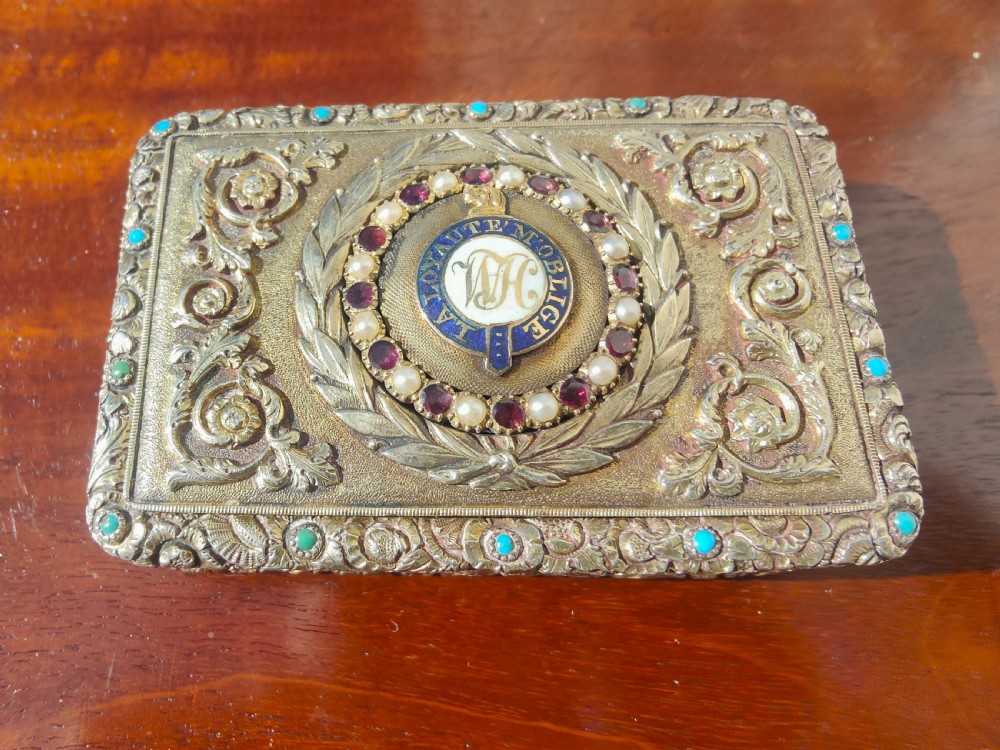 Georgian irish silver snuff box View II