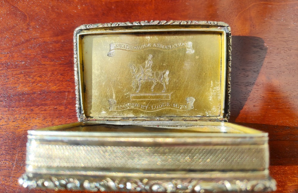 Georgian irish silver snuff box View IV