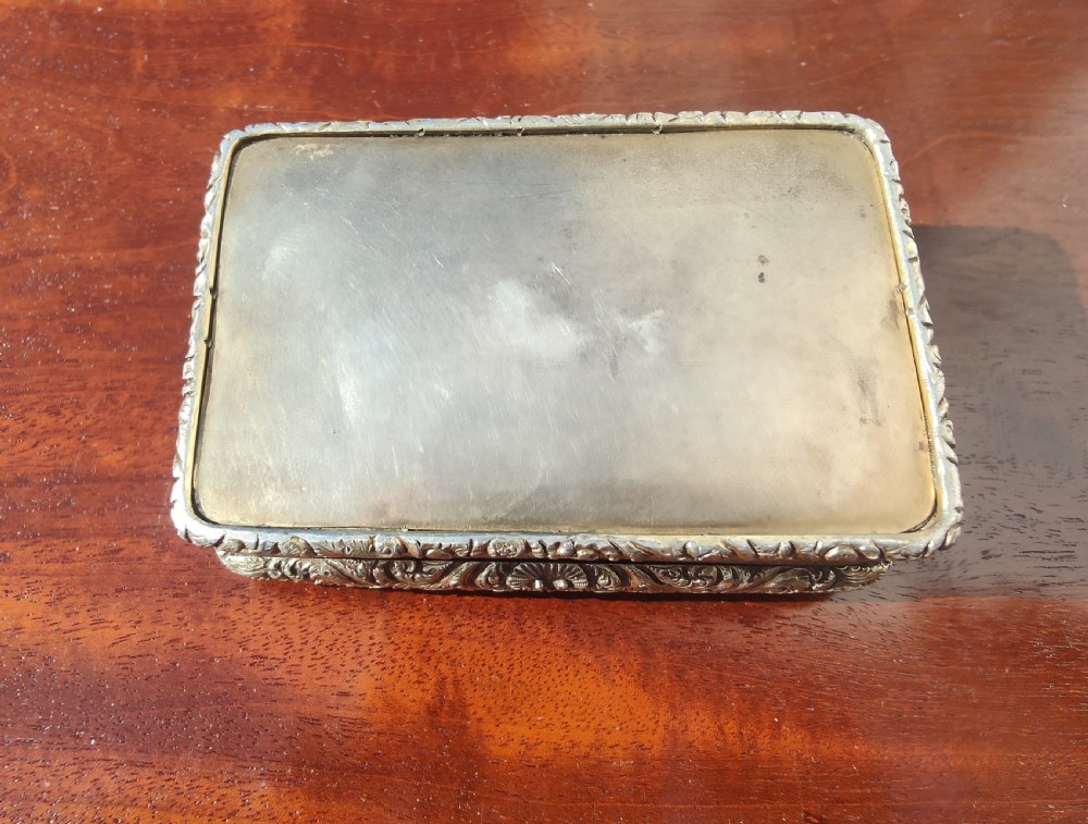 Georgian irish silver snuff box View VI