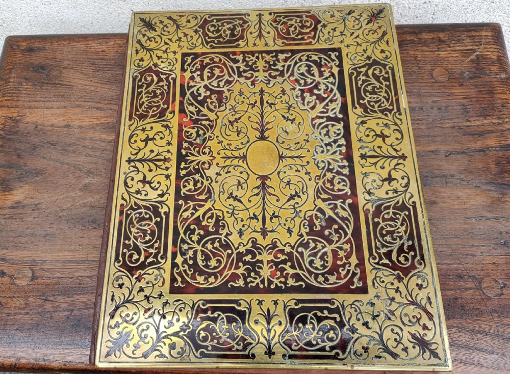19th century boulle desk blotter View V