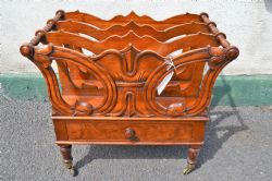 VICTORIAN MAHOGANY CANTERBURY
