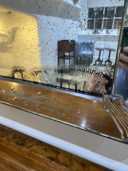 LARGE RECTANGULAR VENETIAN MIRROR CIRCA 1920 - ADDITIONAL PHOTO 2
