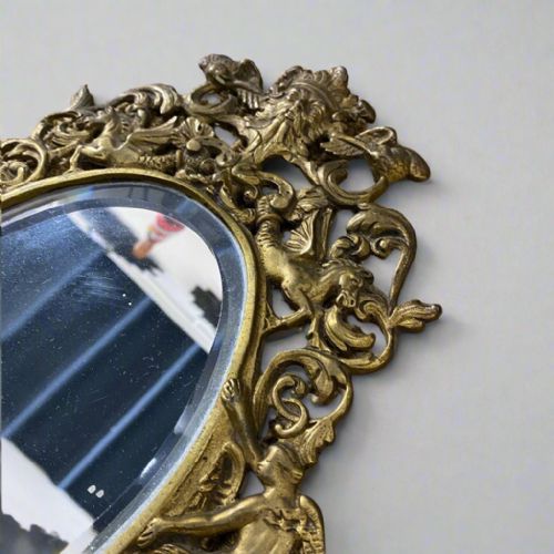 LATE 19TH CENTURY PAIR OF GILT CARVED MIRRORED SCONCES - ADDITIONAL PHOTO 1
