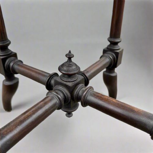 VICTORIAN AESTHETIC MOVEMENT EBONISED AND BURR WALNUT OCCASIONAL TABLE - ADDITIONAL PHOTO 2