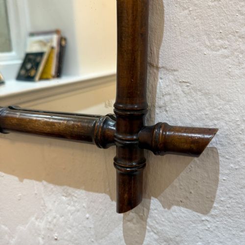 EARLY 20TH CENTURY BAMBOO STYLE MIRROR - ADDITIONAL PHOTO 1