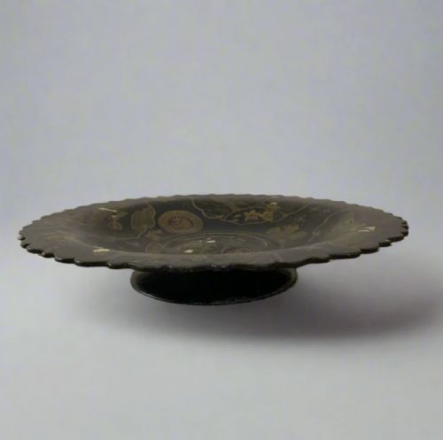 CHINOISERIE PAPIER MACHE PLATE CIRCA 1910 - ADDITIONAL PHOTO 1