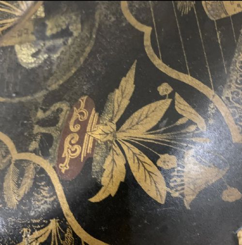 CHINOISERIE PAPIER MACHE PLATE CIRCA 1910 - ADDITIONAL PHOTO 2