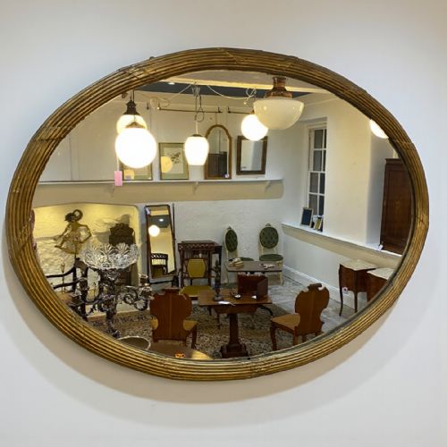 WILLIAM IV LARGE OVAL OVERMANTLE MIRROR - ADDITIONAL PHOTO 3