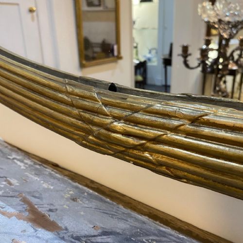 WILLIAM IV LARGE OVAL OVERMANTLE MIRROR - ADDITIONAL PHOTO 4
