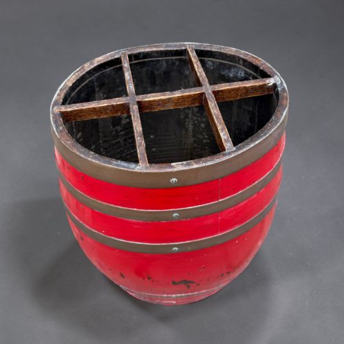 RED COOPERED STICK STAND CIRCA 1900 - ADDITIONAL PHOTO 1