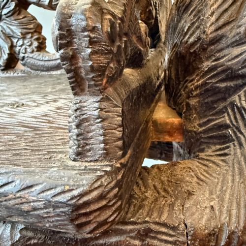 19TH CENTURY BLACK FOREST BEAR HALL SEAT - ADDITIONAL PHOTO 4