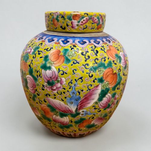 19TH CENTURY CHINESE EXPORT GINGER JAR - ADDITIONAL PHOTO 1