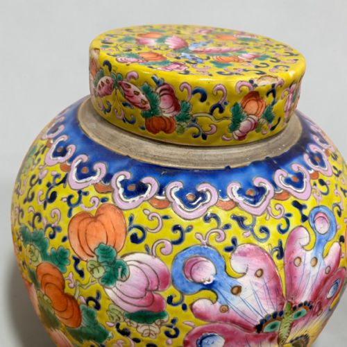 19TH CENTURY CHINESE EXPORT GINGER JAR - ADDITIONAL PHOTO 2
