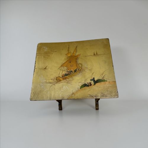 CHINOISERIE NEST OF THREE TABLES CIRCA 1910 - ADDITIONAL PHOTO 1