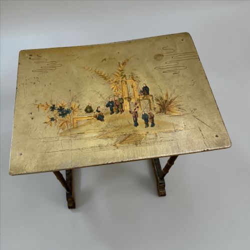 CHINOISERIE NEST OF THREE TABLES CIRCA 1910 - ADDITIONAL PHOTO 2