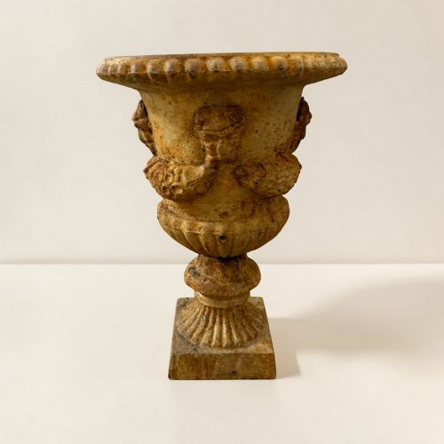 PAIR OF 19TH CENTURY CAST IRON URNS - ADDITIONAL PHOTO 2