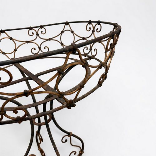 19TH CENTURY FRENCH WIRE WORK PLANT STAND - ADDITIONAL PHOTO 2