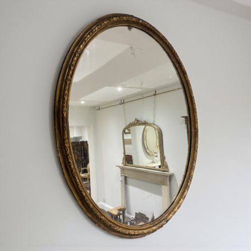 Oval Giltwood Mirror