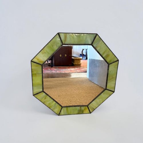 Vintage Octagonal Wall Mirror