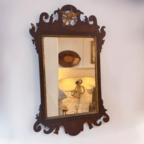 Victorian Mahogany Fretwork Mirror