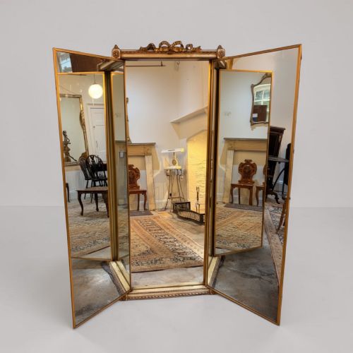 French Triptych Mirror