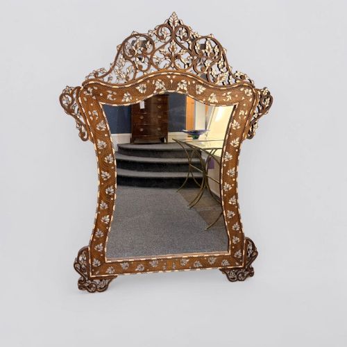 Syrian inlaid wall mirror