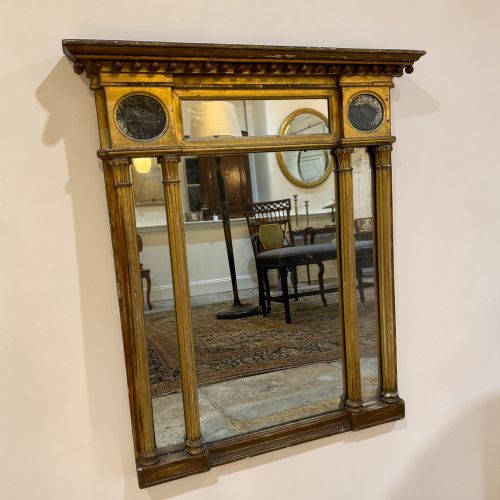 Regency Giltwood Overmantel Mirror