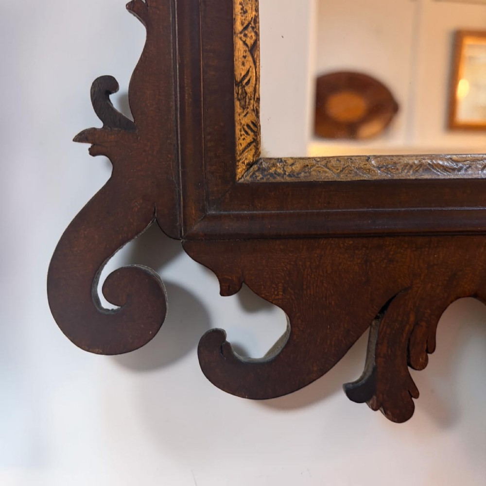Victorian Mahogany Fretwork Mirror View III