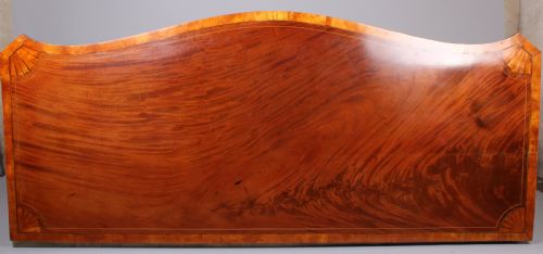 fig 1. George III Period Mahogany and Satinwood Banded Serpentine-fronted Sideboard
