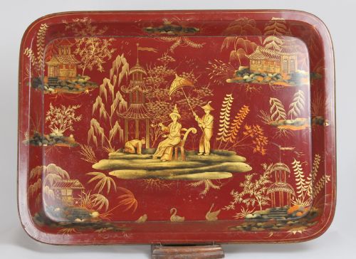 Fine Regency Papier-mâché Tray