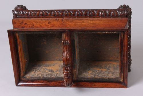 fig 2. George IV Period Burr Oak Double Tea-caddy