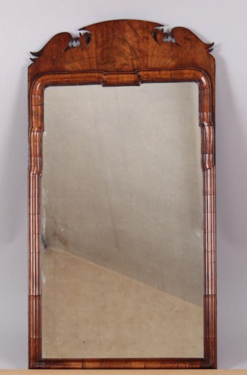 George II Period Walnut Wall Mirror