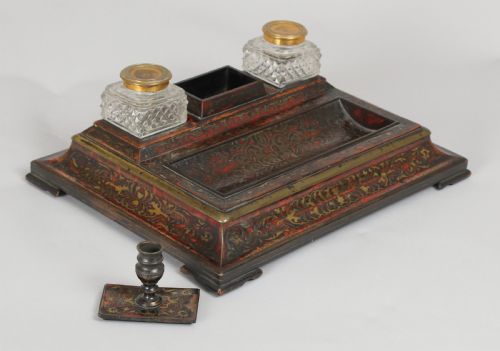 fig 1. Fine Regency Period Boulle Standish