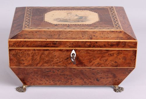 Regency Period Burr Yew Work-box