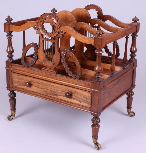 George IV Period Rosewood Canterbury