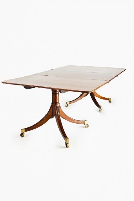 fig 1. Regency Period Mahogany twin-pedestal dining table