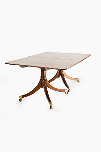 fig 2. Regency Period Mahogany twin-pedestal dining table