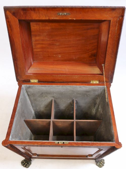 fig 1. Fine Regency period mahogany wine-cooler