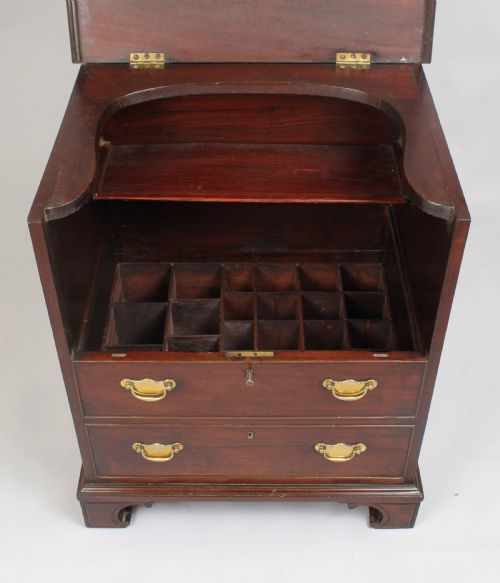 fig 1. George III period mahogany chest of drawers night-table