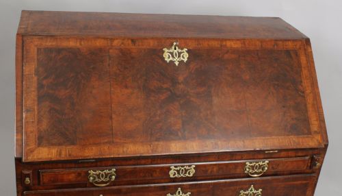 fig 1. George II period walnut bureau
