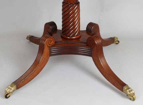fig 1. High quality George IV period mahogany breakfast table
