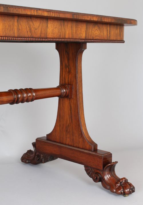 fig 1. Rosewood library table of very high quality