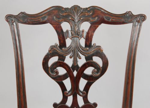 fig 1. Early George III period mahogany side-chair