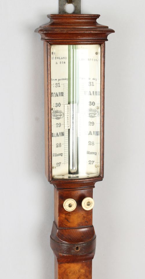 fig 1. Nineteenth century marine barometer supplied by Gowland & Son, Liverpool