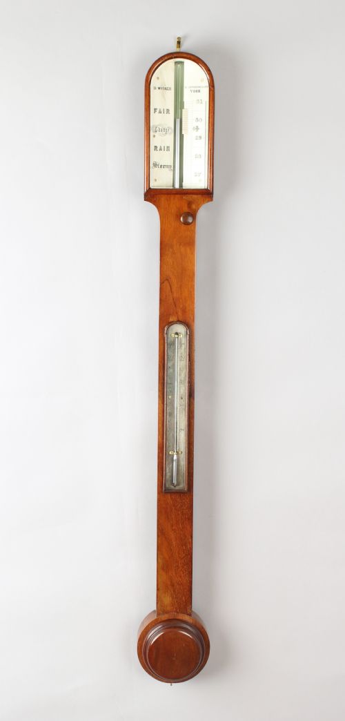 Early 19th Century Walnut Stick Barometer