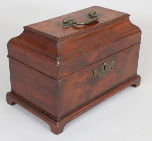George III Mahogany Tea-caddy