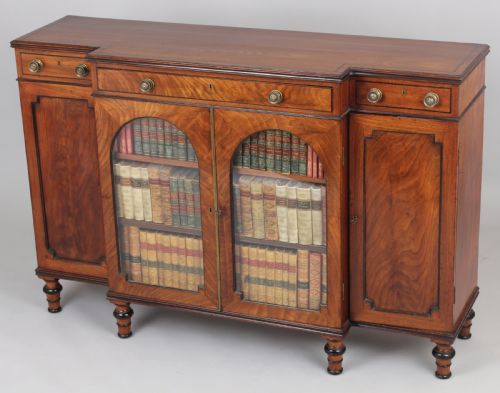 George IV Small Mahogany Breakfront Side-cabinet
